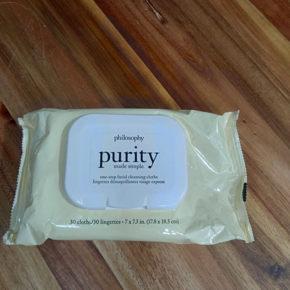 Philosophy Purity One Step Face Cleaning Cloths Makeup Remover Wipes 30 Count‎